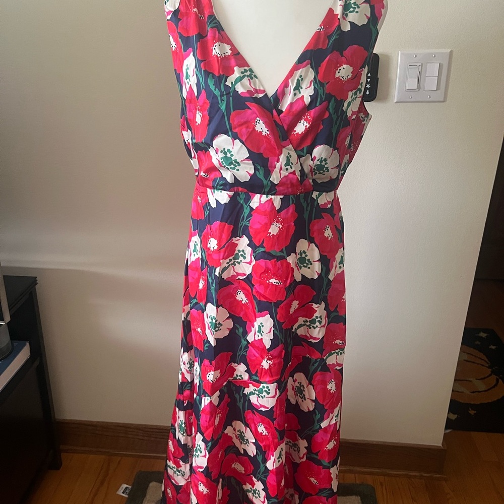 Sam Edelman Red and White Floral Maxi Dress